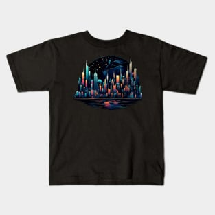 City at night Kids T-Shirt